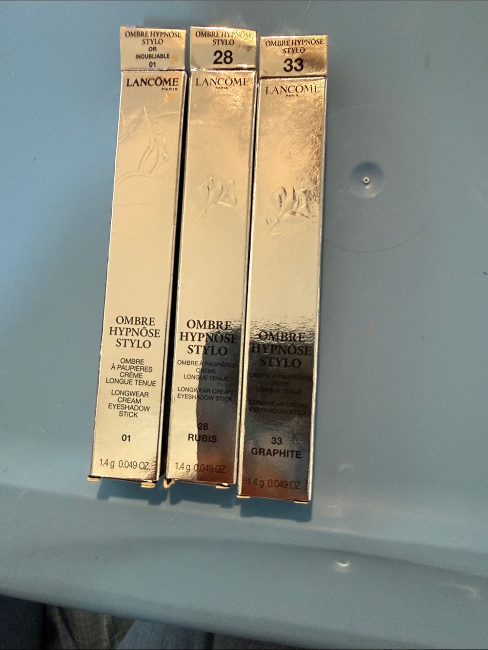 Lancôme Ombre Hypnôse Stylo Eyeshadow Sticks — 01, 28 Rubis, 33 Graphite